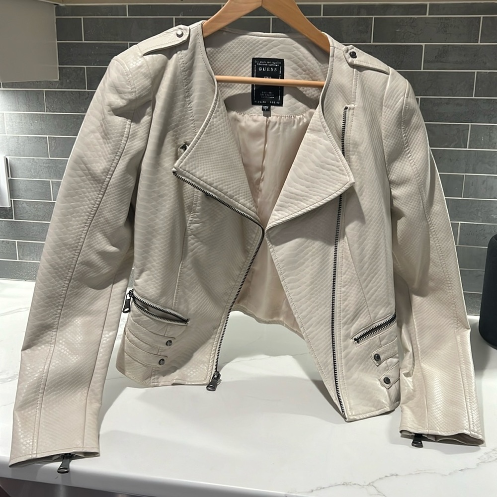 Guess - “Leather” jacket - women’s Small
